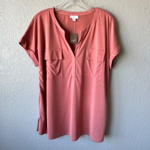 NWT - J.Jill Pullover Super Soft Relaxed Fit Tee Shirt